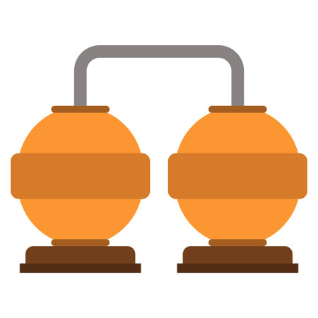 fuel storage tank flat clip art vector illustrationのイラスト素材