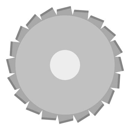 circular saw blade flat clip art vector illustrationのイラスト素材