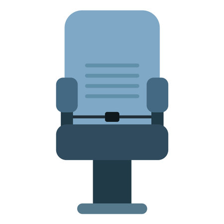 airplane seat flat clip art vector illustrationのイラスト素材