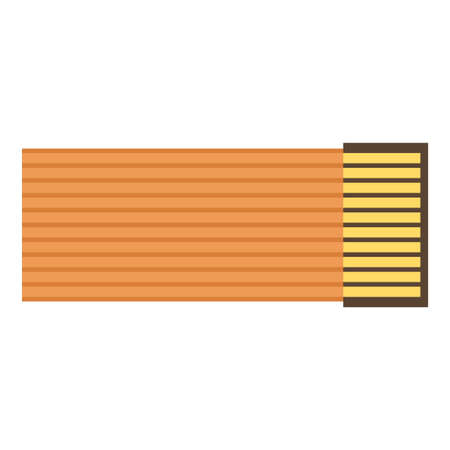 flexible cable flat clip art vector illustrationのイラスト素材