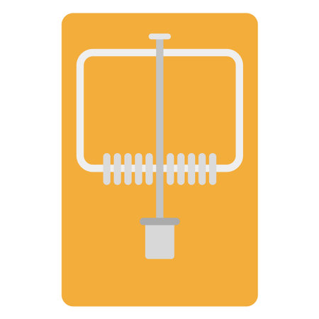 mousetrap flat clip art vector illustrationのイラスト素材