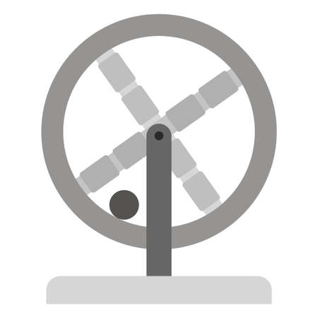 perpetual motion flat clipart vector illustrationのイラスト素材