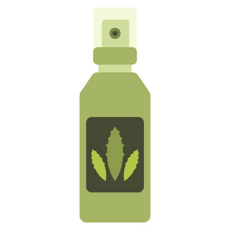 aloe vera spray flat clipart vector illustrationのイラスト素材
