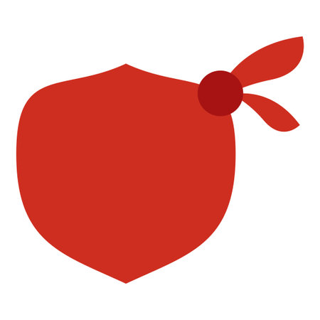 bandana flat clipart vector illustrationのイラスト素材