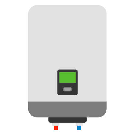 gas boiler flat clipart vector illustrationのイラスト素材