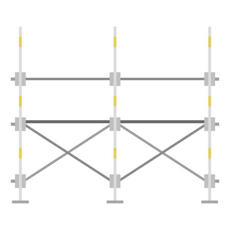scaffolding flat clipart vector illustrationのイラスト素材