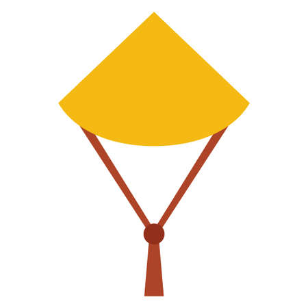 vietnamese hat flat clipart vector illustrationのイラスト素材