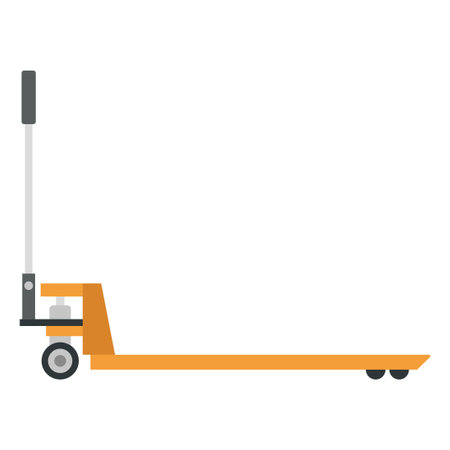pallet truck flat clipart vector illustrationのイラスト素材