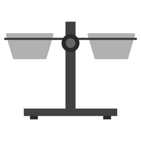 dog bowls adjustable stand flat clipart vector illustrationのイラスト素材
