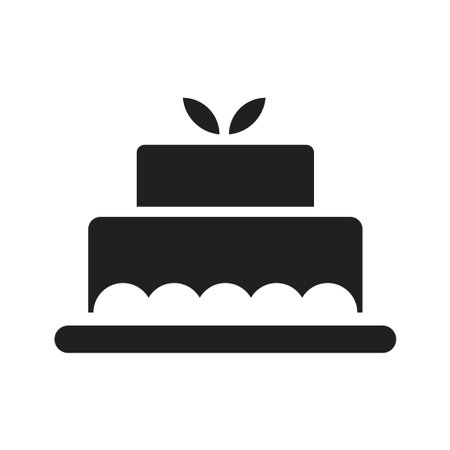 cake icon vector design template