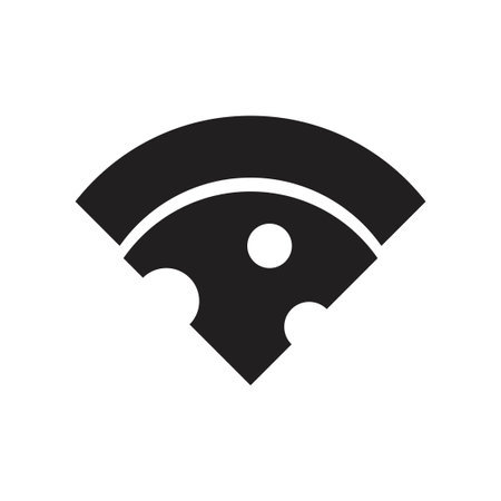 pizza slice icon vector design templateのイラスト素材