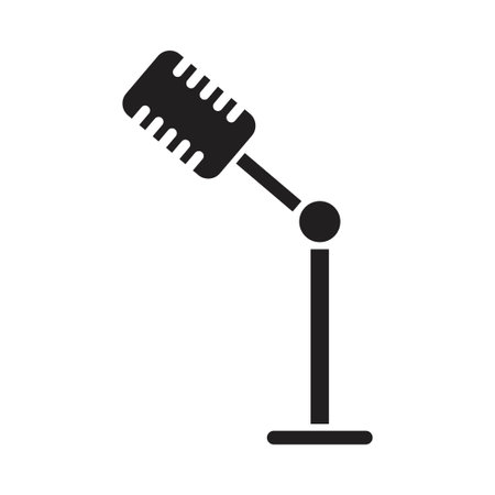 mic icon vector design templateのイラスト素材