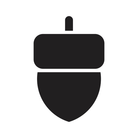 acorn icon vector design templateのイラスト素材