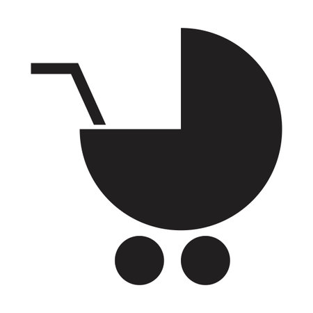 stroller icon vector design templateのイラスト素材