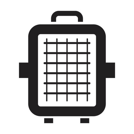 pet carrier icon vector design templateのイラスト素材