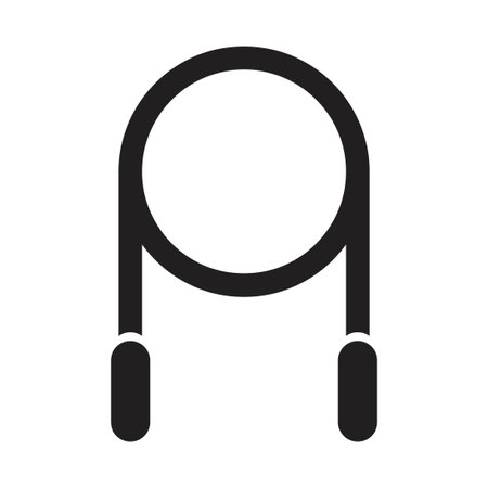 Skipping Rope icon vector design templateのイラスト素材