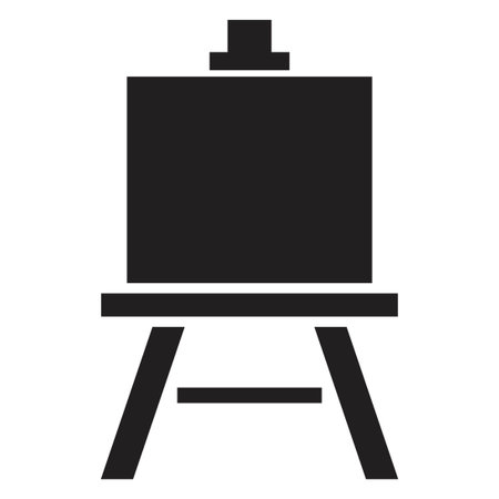 art board icon vector design template in black color isolated sign on white backgroundのイラスト素材