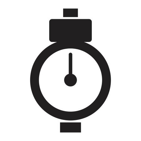 Blood Pressure Gauge icon vector design template in black color isolated sign on white backgroundのイラスト素材