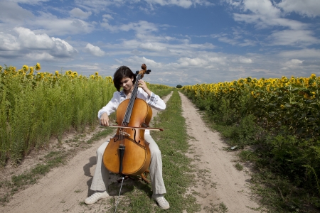 Music of summerの写真素材