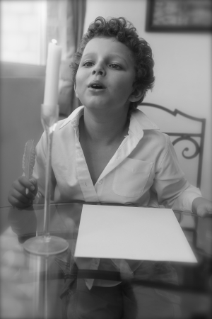 Blowing Candleの写真素材