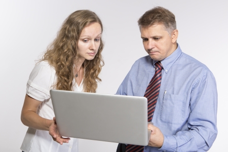 Woman talks to her bossの写真素材