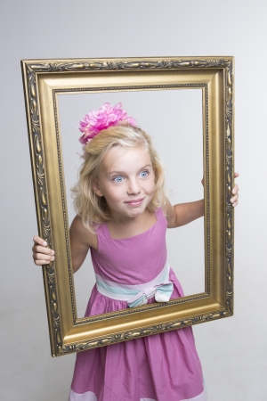Portrait coming to lifeの写真素材