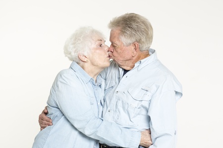 Affectionate senior coupleの写真素材