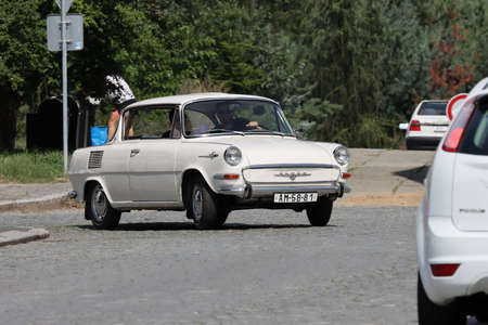 Bakov, Czech republic - Aug. 15. 2020 - Oldtimer Skoda 1000MB, MBX and MBG meetingのeditorial素材
