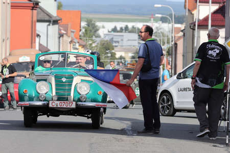 Mlada Boleslav, Czech Republic - Sep 19, 2020 : Oldtimer Bohemia Rally 2020のeditorial素材