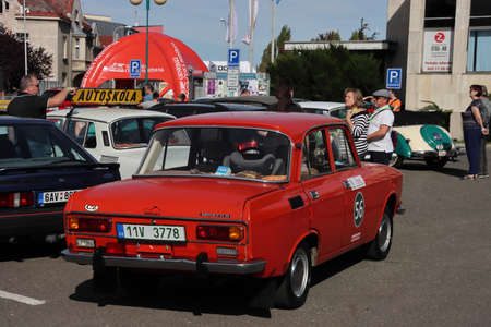 Mlada Boleslav, Czech Republic - Sep 19, 2020 : Oldtimer Bohemia Rally 2020のeditorial素材