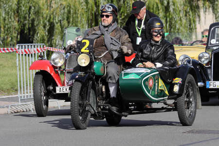 Mlada Boleslav, Czech Republic - Sep 19, 2020 : Oldtimer Bohemia Rally 2020のeditorial素材