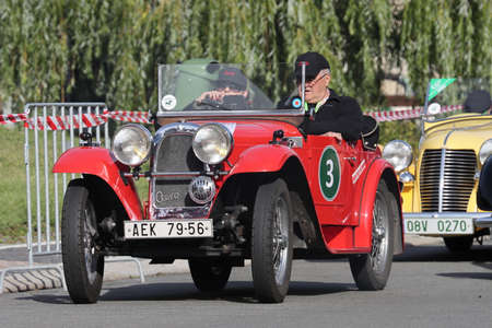 Mlada Boleslav, Czech Republic - Sep 19, 2020 : Oldtimer Bohemia Rally 2020のeditorial素材