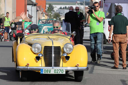 Mlada Boleslav, Czech Republic - Sep 19, 2020 : Oldtimer Bohemia Rally 2020のeditorial素材
