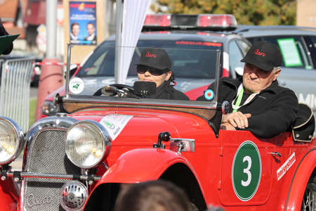 Mlada Boleslav, Czech Republic - Sep 19, 2020 : Oldtimer Bohemia Rally 2020のeditorial素材