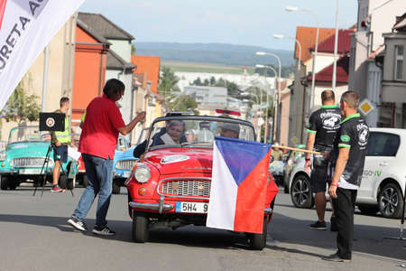 Mlada Boleslav, Czech Republic - Sep 19, 2020 : Oldtimer Bohemia Rally 2020のeditorial素材