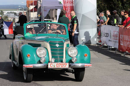Mlada Boleslav, Czech Republic - Sep 19, 2020 : Oldtimer Bohemia Rally 2020のeditorial素材