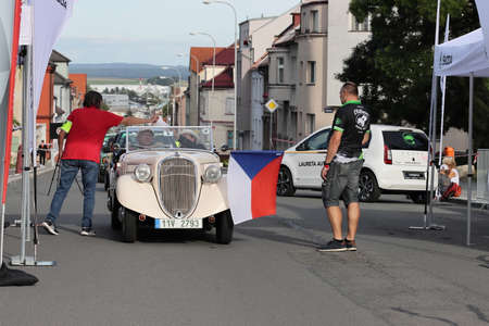 Mlada Boleslav, Czech Republic - Sep 19, 2020 : Oldtimer Bohemia Rally 2020のeditorial素材