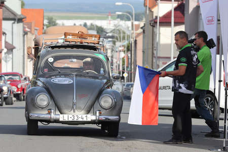 Mlada Boleslav, Czech Republic - Sep 19, 2020 : Oldtimer Bohemia Rally 2020のeditorial素材