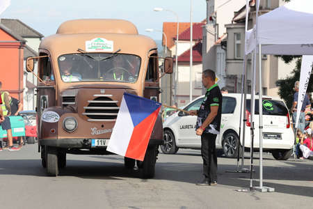 Mlada Boleslav, Czech Republic - Sep 19, 2020 : Oldtimer Bohemia Rally 2020のeditorial素材