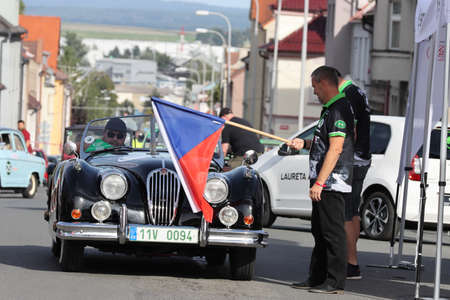 Mlada Boleslav, Czech Republic - Sep 19, 2020 : Oldtimer Bohemia Rally 2020のeditorial素材