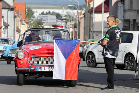 Mlada Boleslav, Czech Republic - Sep 19, 2020 : Oldtimer Bohemia Rally 2020のeditorial素材