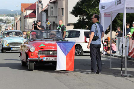Mlada Boleslav, Czech Republic - Sep 19, 2020 : Oldtimer Bohemia Rally 2020のeditorial素材
