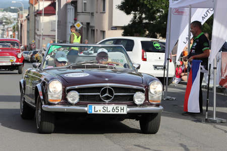 Mlada Boleslav, Czech Republic - Sep 19, 2020 : Oldtimer Bohemia Rally 2020のeditorial素材