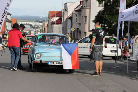 Mlada Boleslav, Czech Republic - Sep 19, 2020 : Oldtimer Bohemia Rally 2020のeditorial素材