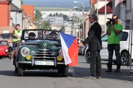 Mlada Boleslav, Czech Republic - Sep 19, 2020 : Oldtimer Bohemia Rally 2020のeditorial素材