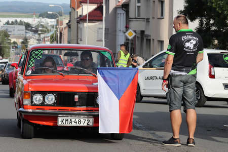 Mlada Boleslav, Czech Republic - Sep 19, 2020 : Oldtimer Bohemia Rally 2020のeditorial素材