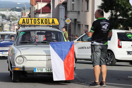 Mlada Boleslav, Czech Republic - Sep 19, 2020 : Oldtimer Bohemia Rally 2020のeditorial素材