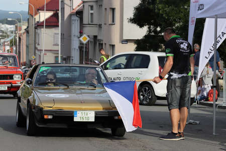 Mlada Boleslav, Czech Republic - Sep 19, 2020 : Oldtimer Bohemia Rally 2020のeditorial素材