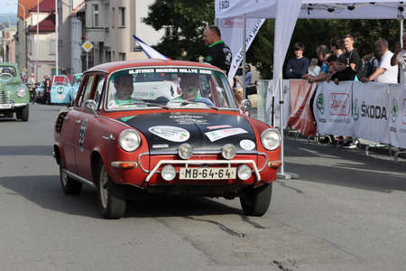 Mlada Boleslav, Czech Republic - Sep 19, 2020 : Oldtimer Bohemia Rally 2020のeditorial素材
