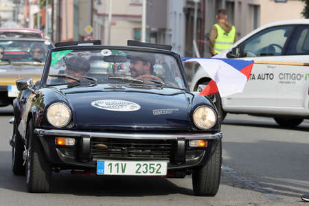 Mlada Boleslav, Czech Republic - Sep 19, 2020 : Oldtimer Bohemia Rally 2020のeditorial素材